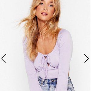 Purple Cropped Top